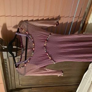 Vintage Betsy Johnson Lavender Flower Dress